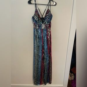 Rainbow sequin jumpsuit - Forever 21 - M